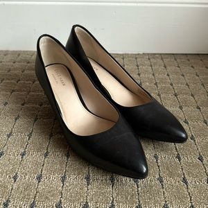 Cole Haan Women's Grand OS Lena Black Leather Size 7.5 B Pump Heels